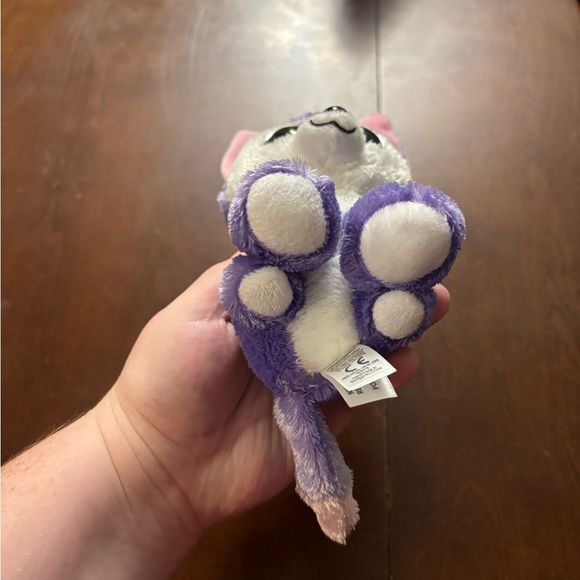 Purple and White Stuffed Animal Toy - Picture 4 of 7